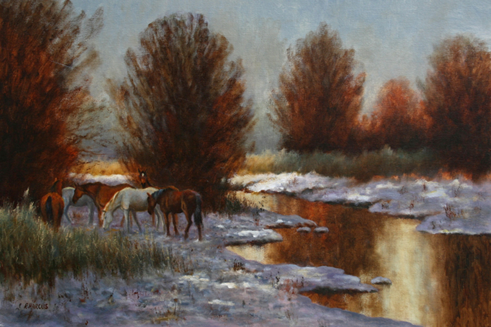 Robert Harcus - Horses in the snow